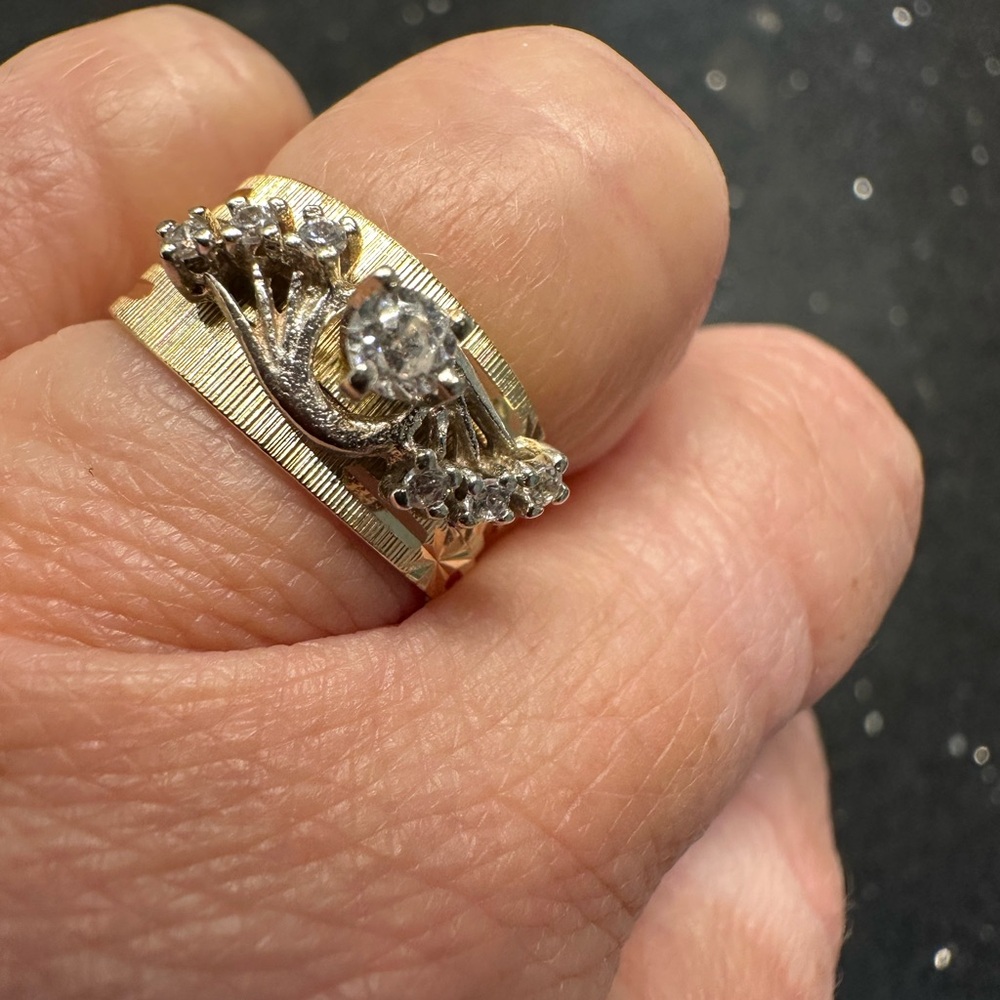 14K Gold Diamond Ring
